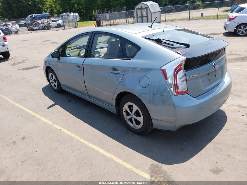 2014 Toyota Prius VIN JTDKN3DU0E1778860 IAAI salvage auction — NORMAL WEAR, Clear (Connecticut), sold $2,400 on 2026-07-09 (photo 3)