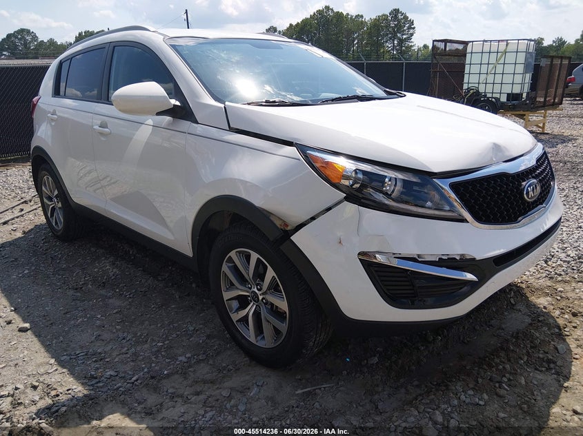 2016 Kia Sportage VIN KNDPB3AC8G7871197 IAAI salvage auction — FRONT END, Salvage Title, sold $1,650 on 2026-07-22 (photo 1)