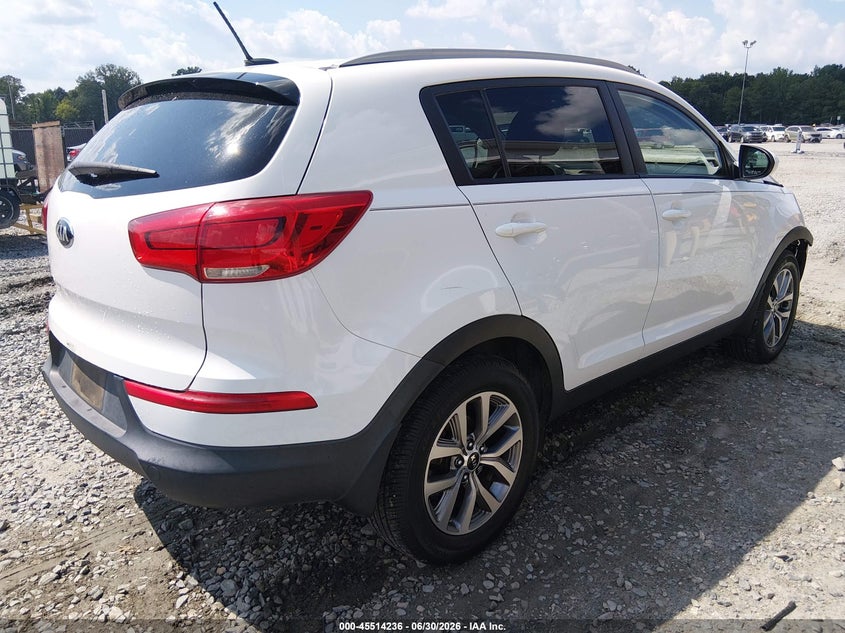 2016 Kia Sportage VIN KNDPB3AC8G7871197 IAAI salvage auction — FRONT END, Salvage Title, sold $1,650 on 2026-07-22 (photo 4)