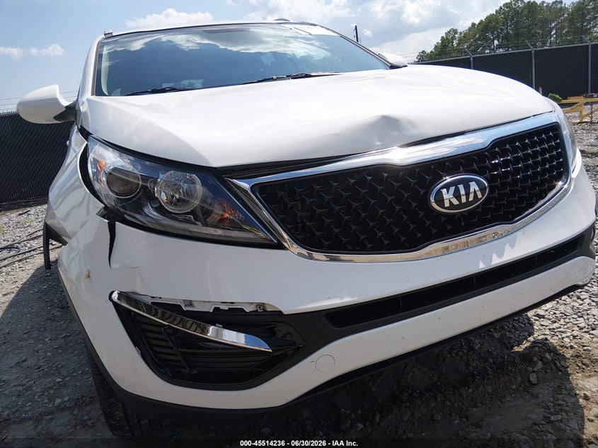 2016 Kia Sportage VIN KNDPB3AC8G7871197 IAAI salvage auction — FRONT END, Salvage Title, sold $1,650 on 2026-07-22 (photo 6)