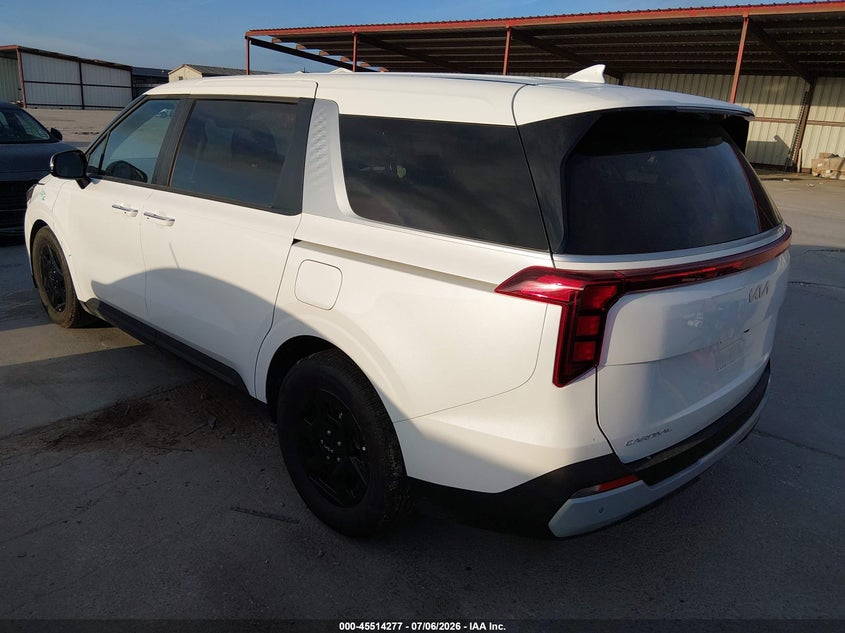2026 Kia Carnival VIN KNDNB5K33T6623537 IAAI salvage auction — RIGHT FRONT, Enterprise Vehicles Clear Only (Texas), sold $10,300 on 2026-07-07 (photo 3)