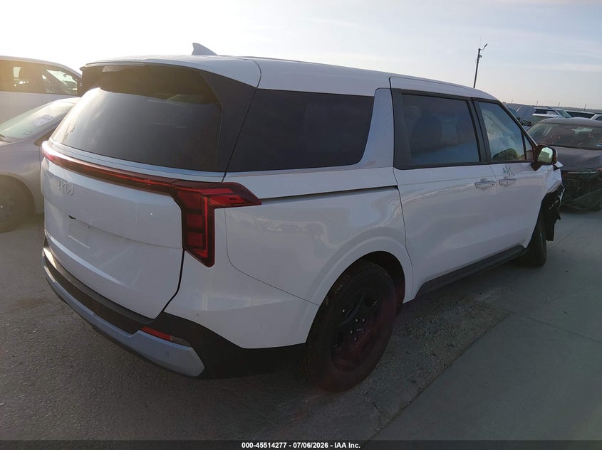 2026 Kia Carnival VIN KNDNB5K33T6623537 IAAI salvage auction — RIGHT FRONT, Enterprise Vehicles Clear Only (Texas), sold $10,300 on 2026-07-07 (photo 4)