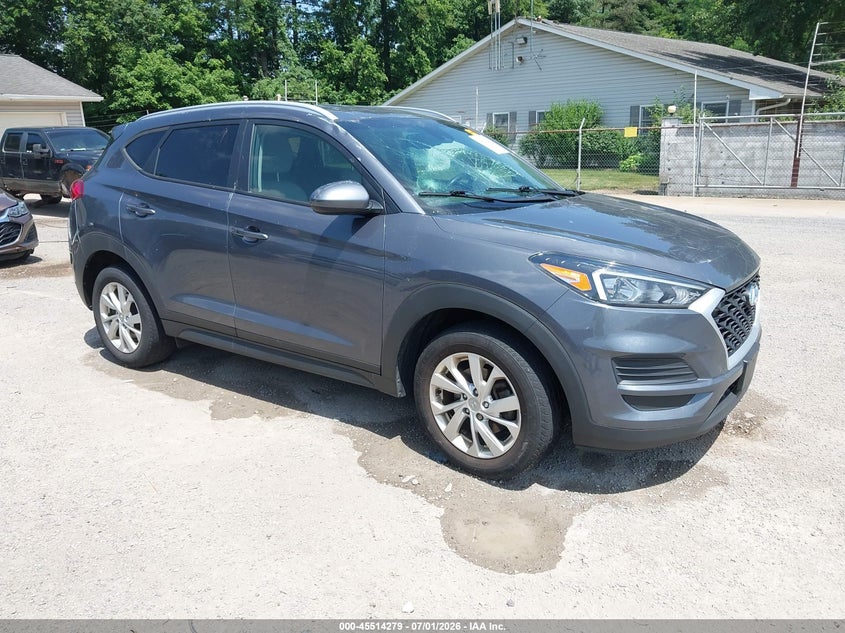 2019 Hyundai Tucson VIN KM8J3CA42KU017498 IAAI salvage auction — FRONT END, Salvage Title, sold $4,700 on 2026-07-16 (photo 1)