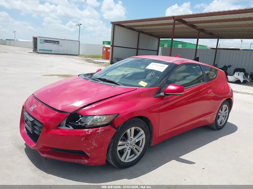 2012 Honda Cr-z VIN JHMZF1D40CS004307 IAAI salvage auction — FRONT END, Salvage (Texas), sold $850 on 2026-07-30 (photo 2)