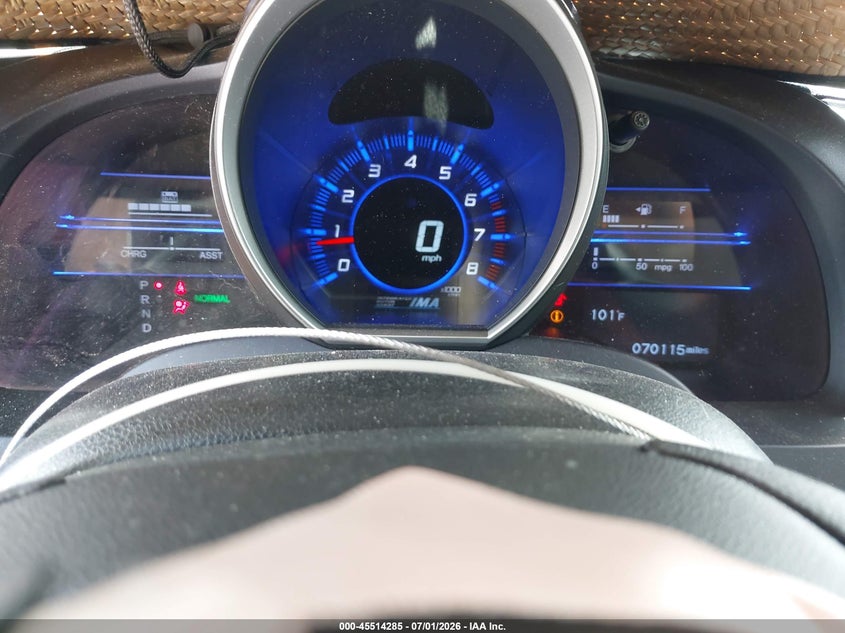 2012 Honda Cr-z VIN JHMZF1D40CS004307 IAAI salvage auction — FRONT END, Salvage (Texas), sold $850 on 2026-07-30 (photo 7)