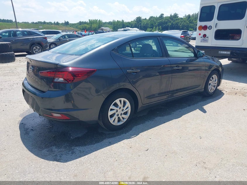 2020 Hyundai Elantra VIN 5NPD74LF2LH614110 IAAI salvage auction — NORMAL WEAR, Sf97 (New Hampshire), sold $10,000 on 2026-08-20 (photo 4)