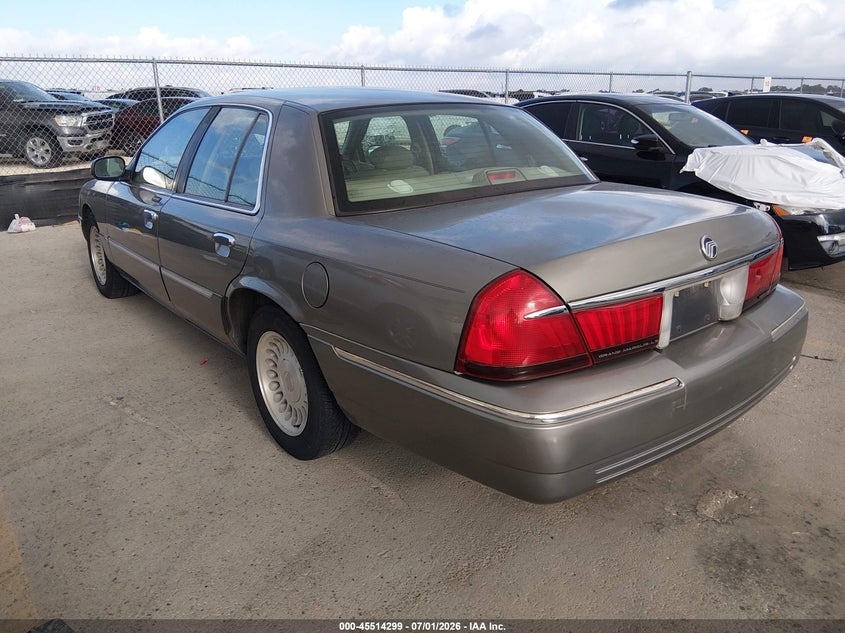 2001 Mercury Grand marquis VIN 2MEFM75W91X648507 IAAI salvage auction — NORMAL WEAR, Clear (Texas), sold $2,050 on 2026-07-09 (photo 3)