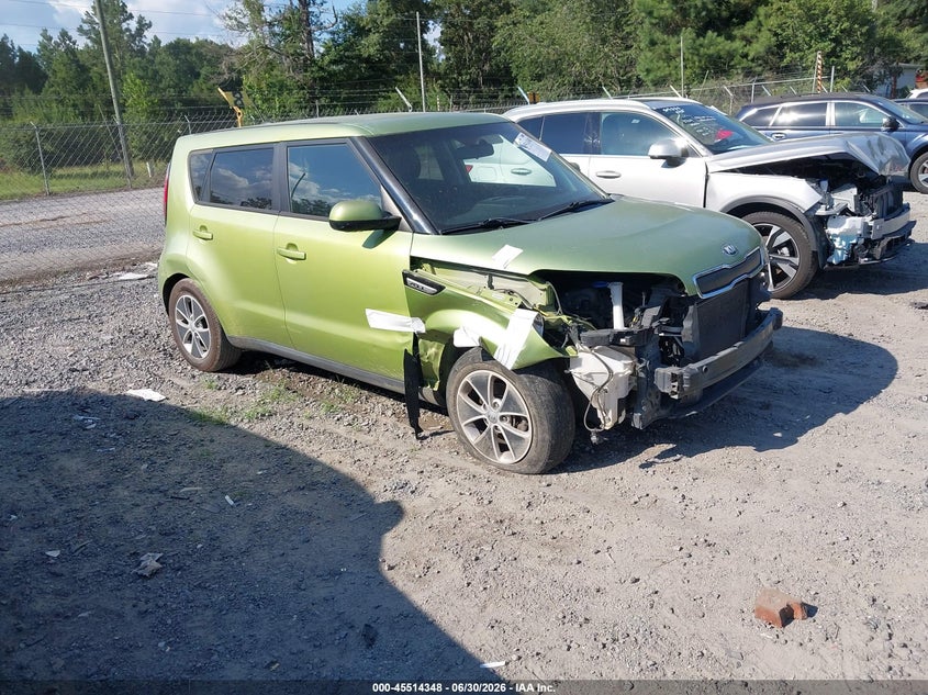 2015 Kia Soul VIN KNDJN2A25F7785164 IAAI salvage auction — FRONT END, Salvage (South Carolina), sold $450 on 2026-07-28 (photo 1)