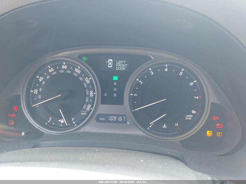 2010 Lexus Is 250 VIN JTHCF5C22A2032555 IAAI salvage auction — FRONT END, Clear (Virginia), sold $575 on 2026-07-22 (photo 7)