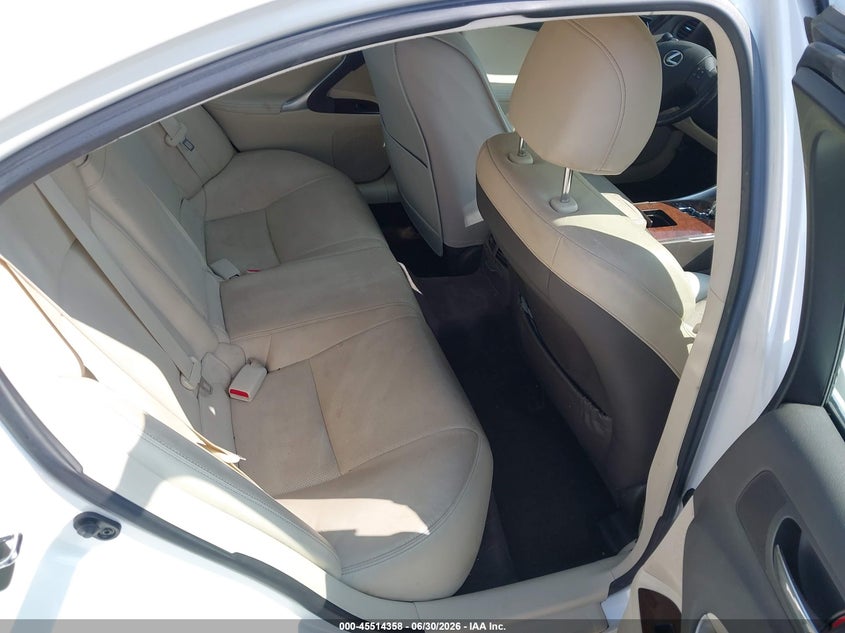 2010 Lexus Is 250 VIN JTHCF5C22A2032555 IAAI salvage auction — FRONT END, Clear (Virginia), sold $575 on 2026-07-22 (photo 8)