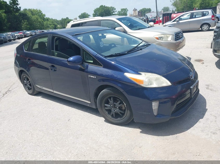 2012 Toyota Prius VIN JTDKN3DU6C1558250 IAAI salvage auction — NORMAL WEAR, Clear (Missouri), sold $975 on 2026-07-29 (photo 1)