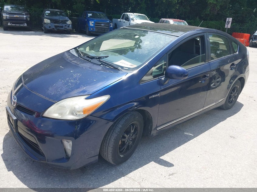 2012 Toyota Prius VIN JTDKN3DU6C1558250 IAAI salvage auction — NORMAL WEAR, Clear (Missouri), sold $975 on 2026-07-29 (photo 2)