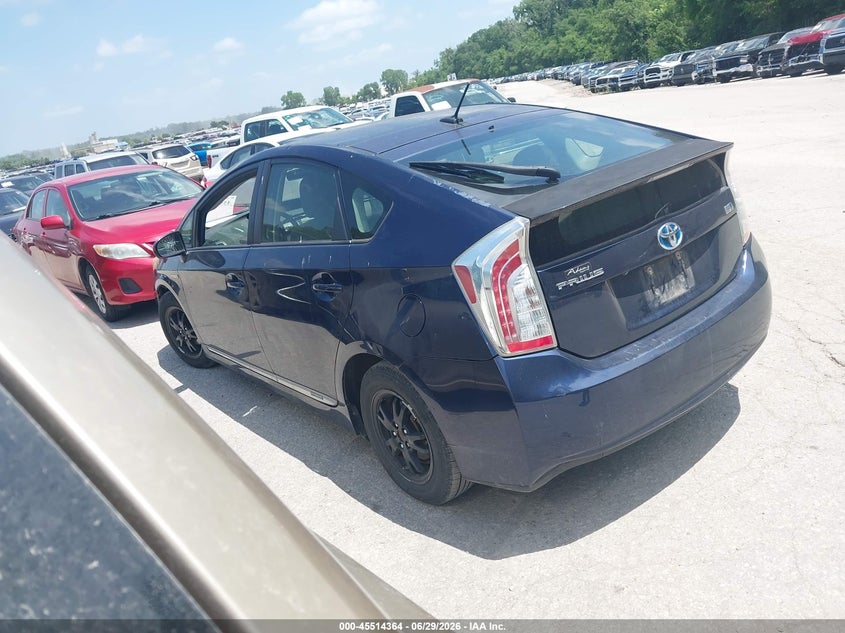2012 Toyota Prius VIN JTDKN3DU6C1558250 IAAI salvage auction — NORMAL WEAR, Clear (Missouri), sold $975 on 2026-07-29 (photo 3)