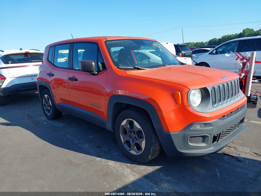 2015 Jeep Renegade VIN ZACCJAAH4FPC30986 IAAI salvage auction — NORMAL WEAR, Clear (North Carolina), sold $650 on 2026-07-29 (photo 1)
