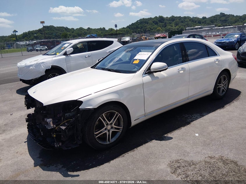 2016 Mercedes-benz S-klasse VIN WDDUG8FBXGA214265 IAAI salvage auction — FRONT END, Salvage (Missouri), sold $7,300 on 2026-08-11 (photo 2)