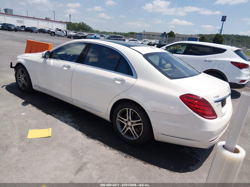 2016 Mercedes-benz S-klasse VIN WDDUG8FBXGA214265 IAAI salvage auction — FRONT END, Salvage (Missouri), sold $7,300 on 2026-08-11 (photo 3)