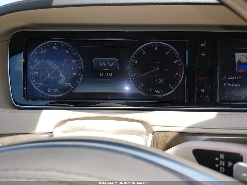 2016 Mercedes-benz S-klasse VIN WDDUG8FBXGA214265 IAAI salvage auction — FRONT END, Salvage (Missouri), sold $7,300 on 2026-08-11 (photo 7)