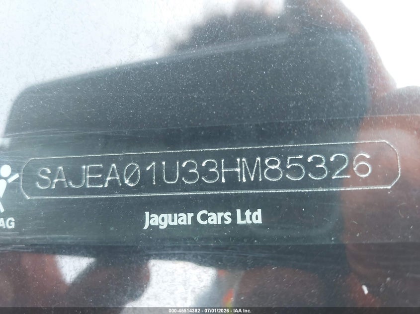 2003 Jaguar S type VIN SAJEA01U33HM85326 IAAI salvage auction — NORMAL WEAR, Repossession Paperwork (Georgia), sold $75 on 2026-07-30 (photo 9)