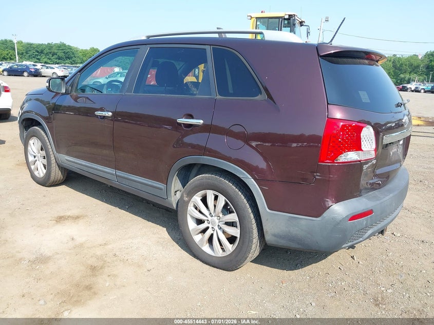 2011 Kia Sorento VIN 5XYKU4A18BG008498 IAAI salvage auction — RIGHT SIDE, Salvage (Idaho), sold $1,500 on 2026-07-22 (photo 3)