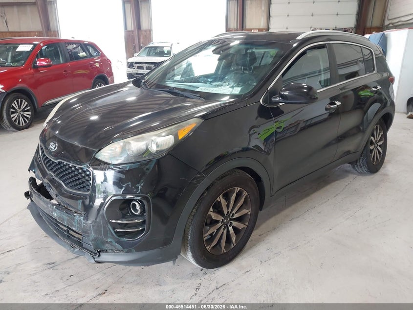 2017 Kia Sportage VIN KNDPN3AC3H7083405 IAAI salvage auction — LEFT REAR, Salvage Title, sold $2,400 on 2026-07-15 (photo 2)