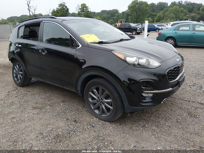 2020 Kia Sportage VIN KNDP6CAC6L7772666 IAAI salvage auction — SIDE, Salvage (New Jersey), sold $3,950 on 2026-07-31 (photo 1)