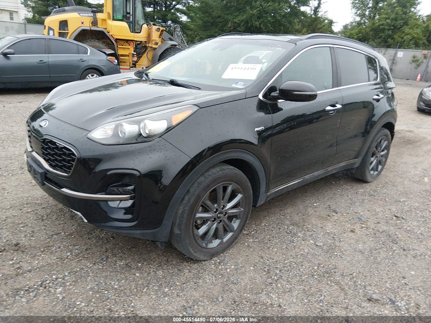 2020 Kia Sportage VIN KNDP6CAC6L7772666 IAAI salvage auction — SIDE, Salvage (New Jersey), sold $3,950 on 2026-07-31 (photo 2)
