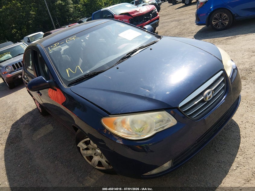 2007 Hyundai Elantra VIN KMHDU46D07U202455 IAAI salvage auction — LEFT REAR, Salvage - Greater Than 75% (Maryland), sold $300 on 2026-07-22 (photo 1)
