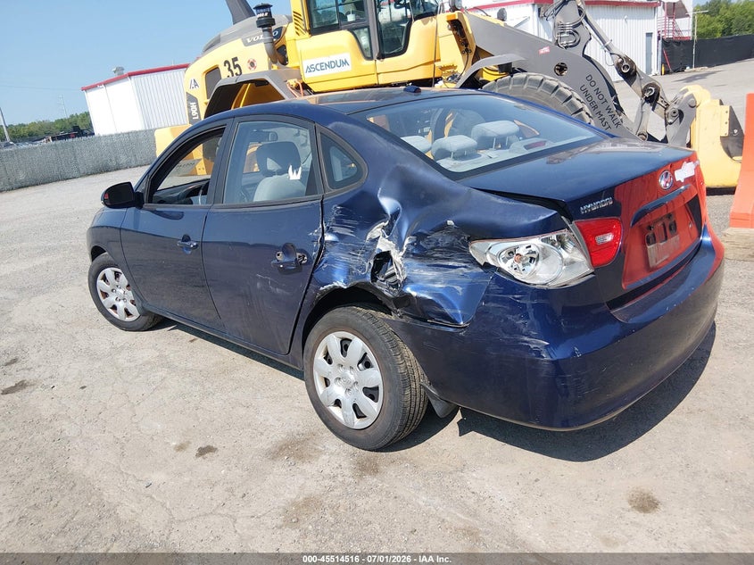 2007 Hyundai Elantra VIN KMHDU46D07U202455 IAAI salvage auction — LEFT REAR, Salvage - Greater Than 75% (Maryland), sold $300 on 2026-07-22 (photo 3)