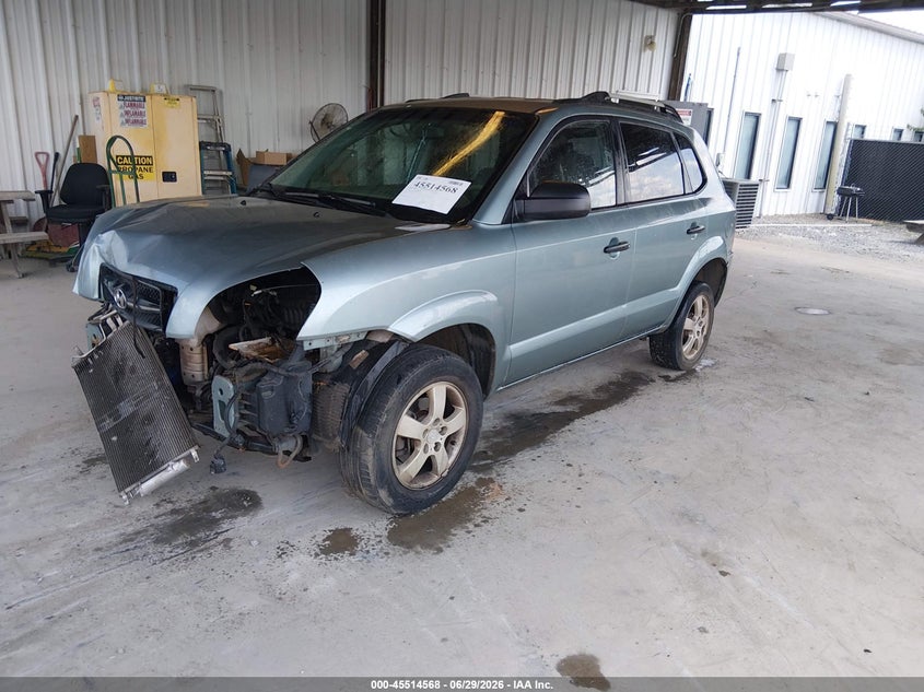 2007 Hyundai Tucson VIN KM8JM12B57U510758 IAAI salvage auction — NORMAL WEAR, Repossession Paperwork (Georgia), sold $300 on 2026-07-29 (photo 2)