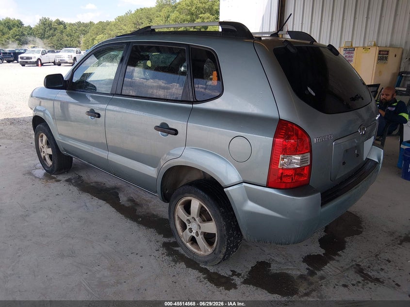 2007 Hyundai Tucson VIN KM8JM12B57U510758 IAAI salvage auction — NORMAL WEAR, Repossession Paperwork (Georgia), sold $300 on 2026-07-29 (photo 3)