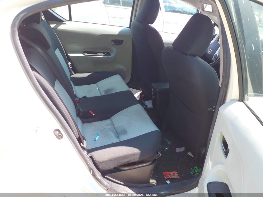2012 Toyota Prius c VIN JTDKDTB33C1503820 IAAI salvage auction — FRONT END, Salvage (Rhode Island), sold $925 on 2026-08-01 (photo 8)
