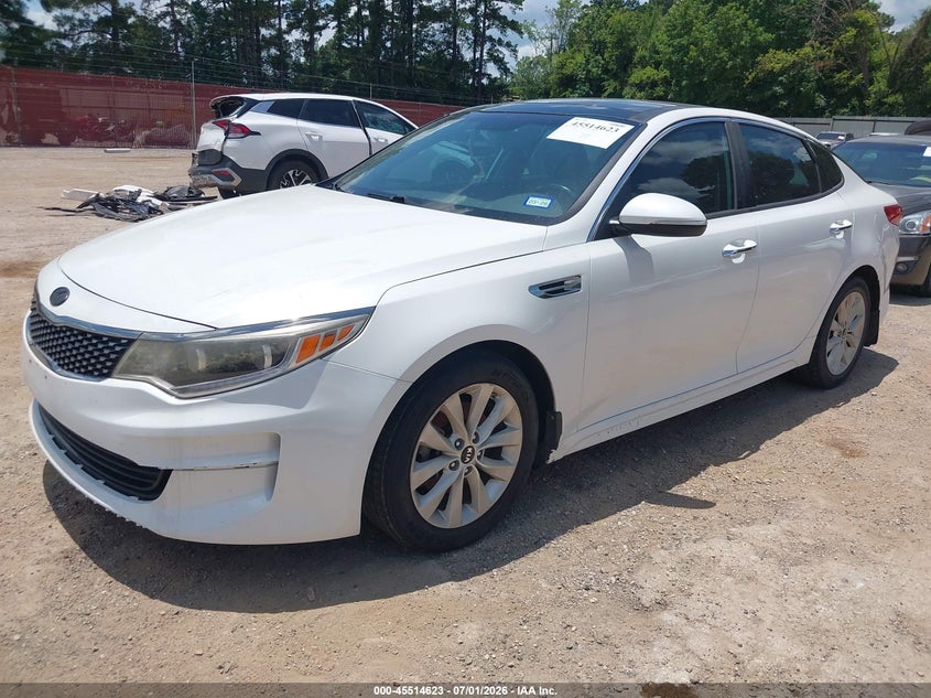 2016 Kia Optima VIN 5XXGU4L37GG012719 IAAI salvage auction — NORMAL WEAR, Original (Texas), sold $625 on 2026-07-19 (photo 2)