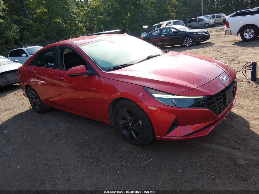 2021 Hyundai Elantra VIN 5NPLM4AG2MH000255 IAAI salvage auction — FRONT END, Salvage - 75% Or Less (Maryland), sold $3,975 on 2026-07-29 (photo 1)