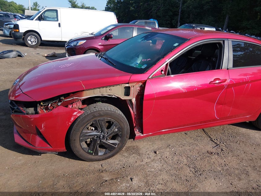 2021 Hyundai Elantra VIN 5NPLM4AG2MH000255 IAAI salvage auction — FRONT END, Salvage - 75% Or Less (Maryland), sold $3,975 on 2026-07-29 (photo 6)
