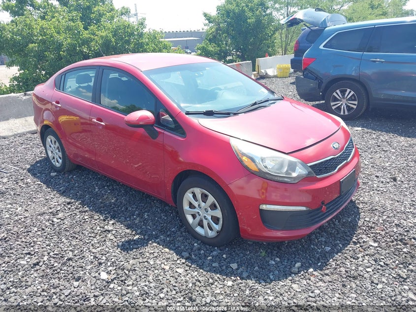 2016 Kia Rio VIN KNADN4A39G6600717 IAAI salvage auction — NORMAL WEAR, Clear (New York), sold $1,350 on 2026-07-14 (photo 1)
