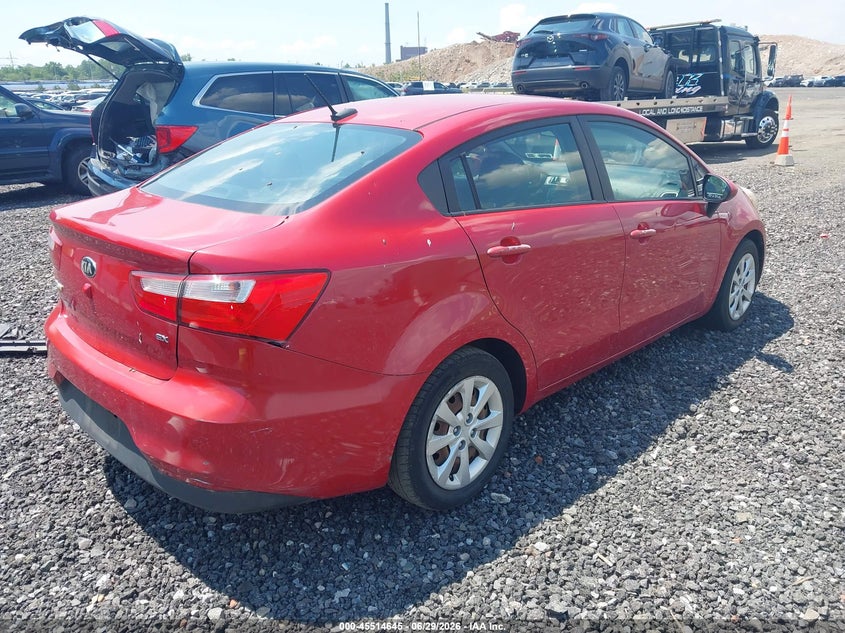 2016 Kia Rio VIN KNADN4A39G6600717 IAAI salvage auction — NORMAL WEAR, Clear (New York), sold $1,350 on 2026-07-14 (photo 4)