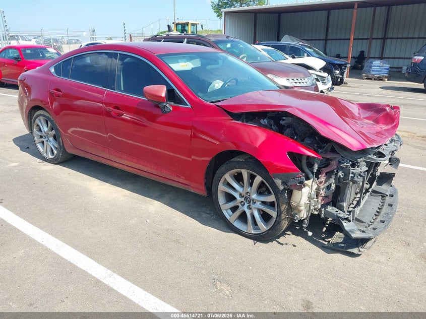 2014 Mazda 6 VIN JM1GJ1V69E1162371 IAAI salvage auction — FRONT END, Salvage (Mississippi), sold $400 on 2026-07-30 (photo 1)