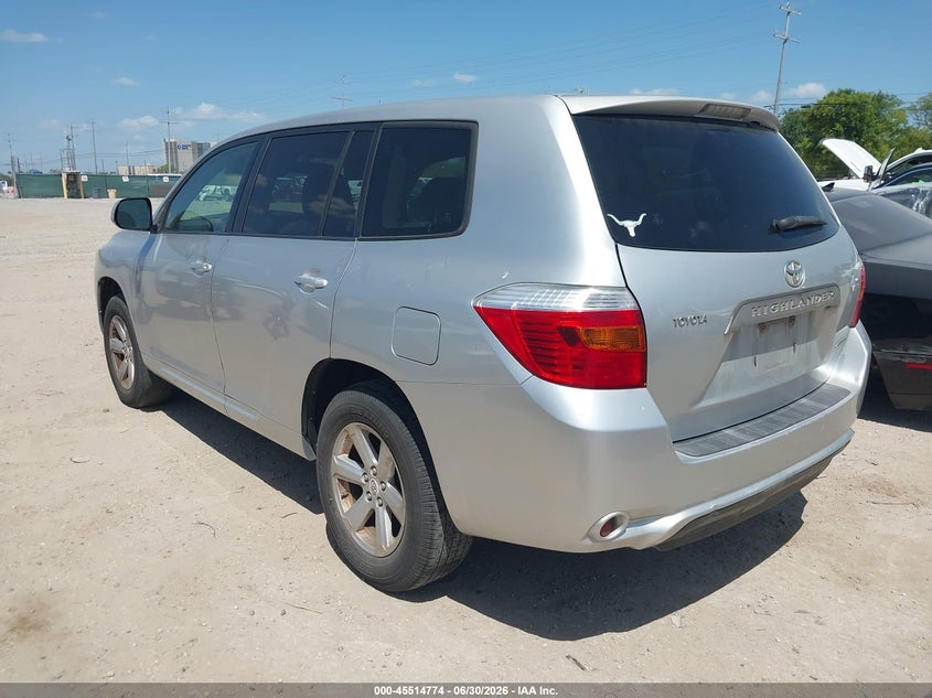 2008 Toyota Highlander VIN JTEES41A982069005 IAAI salvage auction — NORMAL WEAR, Original (Texas), sold $1,400 on 2026-07-20 (photo 3)