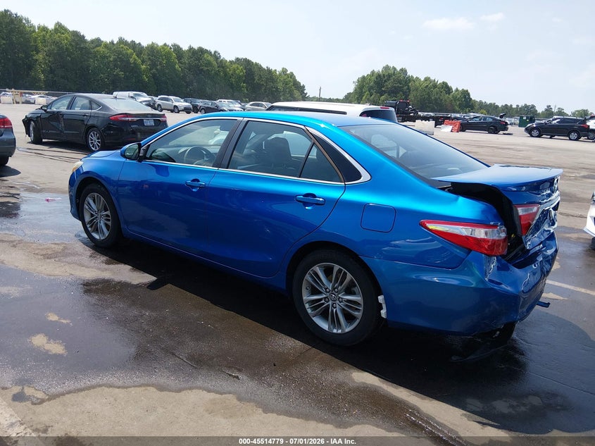 2017 Toyota Camry VIN 4T1BF1FKXHU742444 IAAI salvage auction — REAR END, Salvage (North Carolina), sold $3,100 on 2026-07-19 (photo 3)