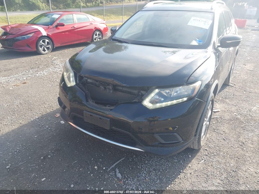 2015 Nissan Rogue VIN KNMAT2MV6FP548226 IAAI salvage auction — FRONT END, Clear (Virginia), sold $175 on 2026-07-21 (photo 6)