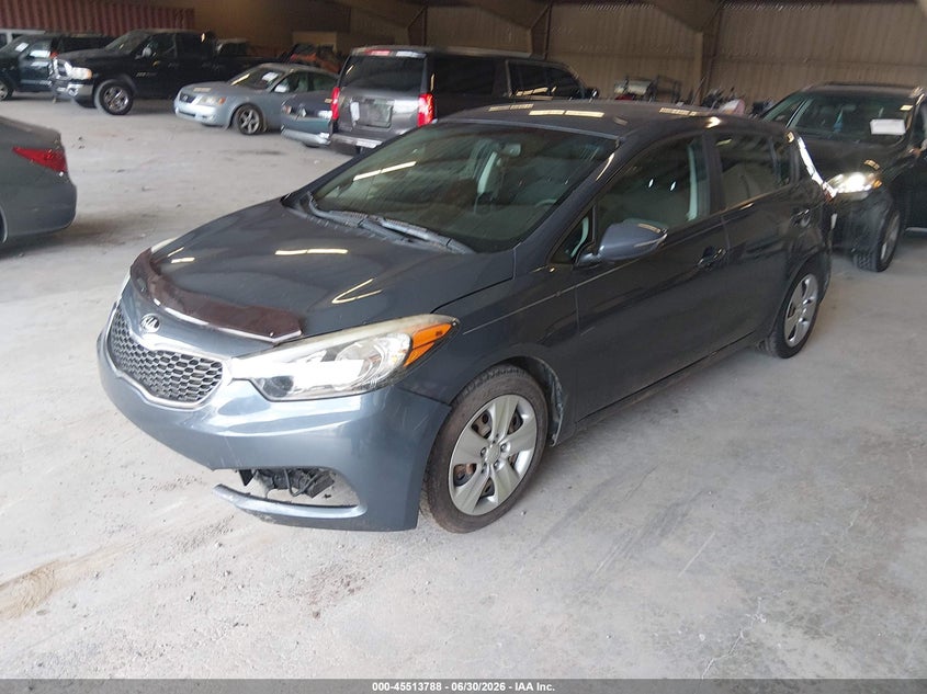 2016 Kia Forte VIN KNAFK5A88G5648816 IAAI salvage auction — NORMAL WEAR, Clear (Tennessee), sold $600 on 2026-07-29 (photo 2)