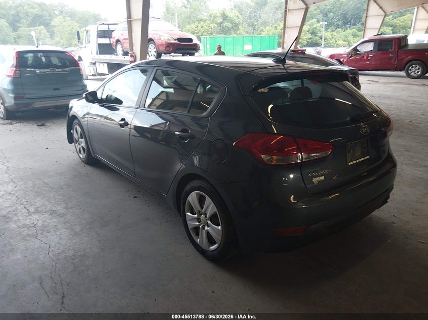 2016 Kia Forte VIN KNAFK5A88G5648816 IAAI salvage auction — NORMAL WEAR, Clear (Tennessee), sold $600 on 2026-07-29 (photo 3)