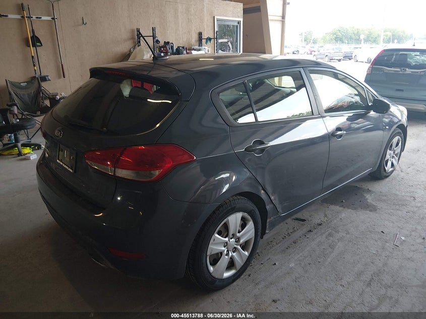 2016 Kia Forte VIN KNAFK5A88G5648816 IAAI salvage auction — NORMAL WEAR, Clear (Tennessee), sold $600 on 2026-07-29 (photo 4)