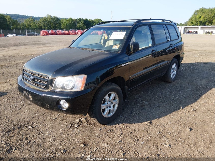 2002 Toyota Highlander VIN JTEHF21A620053644 IAAI salvage auction — FRONT END, Clear (New Jersey), sold $425 on 2026-07-16 (photo 2)