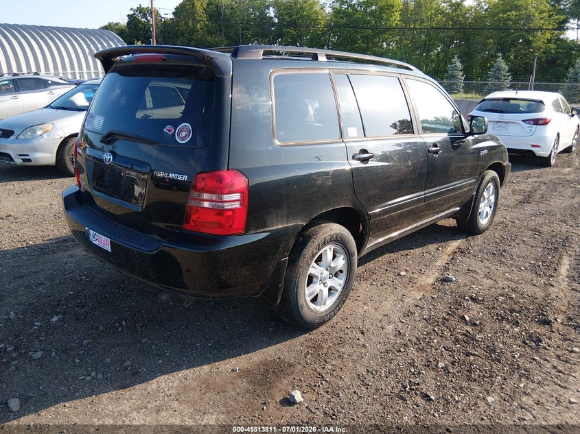 2002 Toyota Highlander VIN JTEHF21A620053644 IAAI salvage auction — FRONT END, Clear (New Jersey), sold $425 on 2026-07-16 (photo 4)