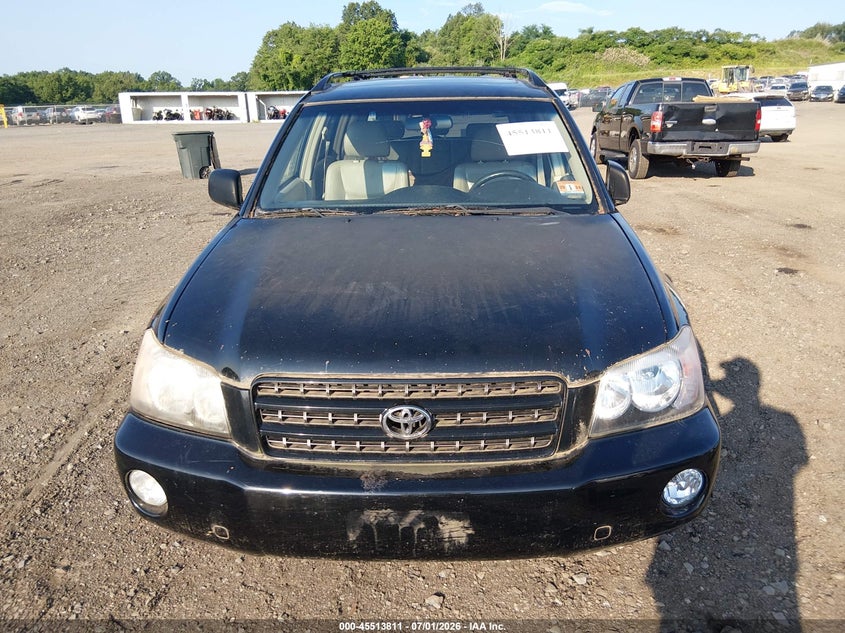 2002 Toyota Highlander VIN JTEHF21A620053644 IAAI salvage auction — FRONT END, Clear (New Jersey), sold $425 on 2026-07-16 (photo 6)