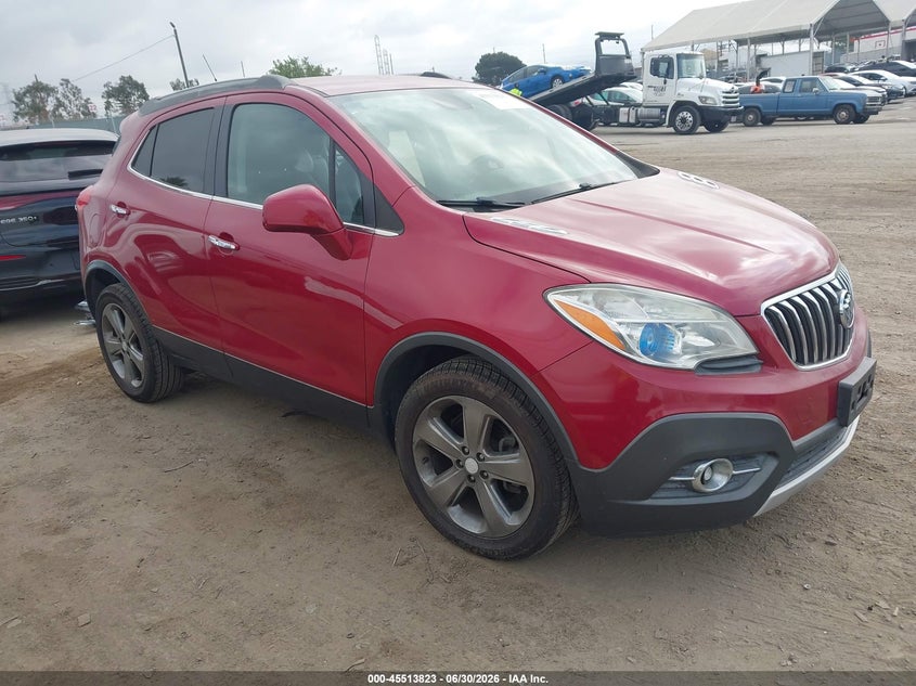 2013 Buick Encore VIN KL4CJBSB5DB210652 IAAI salvage auction — LEFT SIDE, Salvage Title, sold $825 on 2026-07-29 (photo 1)