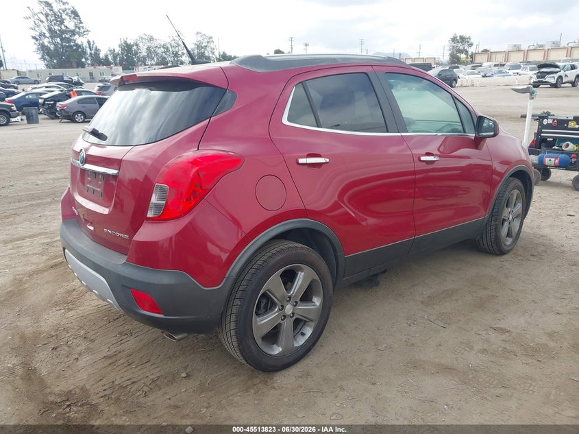2013 Buick Encore VIN KL4CJBSB5DB210652 IAAI salvage auction — LEFT SIDE, Salvage Title, sold $825 on 2026-07-29 (photo 4)
