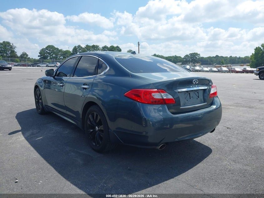 2012 Infiniti M VIN JN1BY1AP1CM331723 IAAI salvage auction — FRONT & REAR, Clear (Georgia), sold $900 on 2026-07-08 (photo 3)