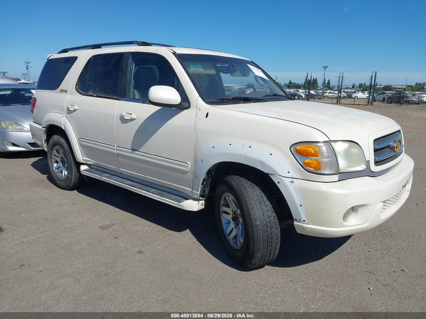 2003 Toyota Sequoia VIN 5TDBT48A83S151206 IAAI salvage auction — NORMAL WEAR, Salvage Title - Dealer (California), sold $475 on 2026-07-08 (photo 1)